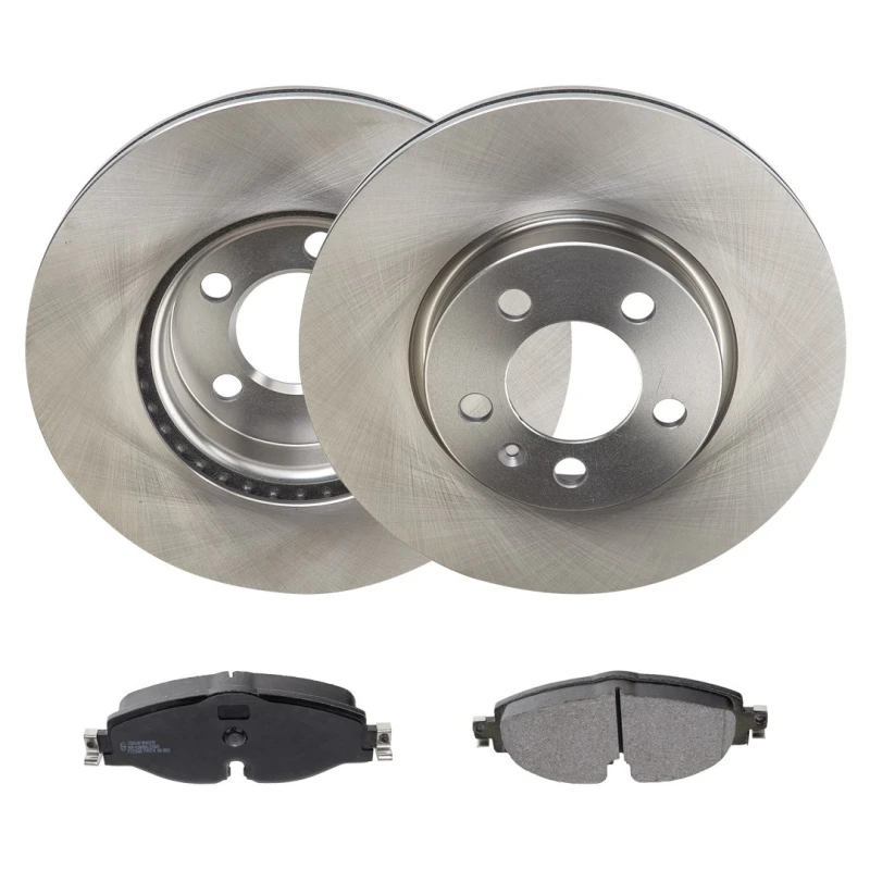 Image of RIDEX 3405B2019 Brake disc and pads set Front Axle, Brake Disc Type: internally vented, incl. wear warning contact Brake Set,disc brakes (3405)
