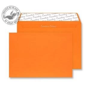 image of Blake Creative Colour C4 120gm2 Peel and Seal Wallet Envelopes Pumpkin