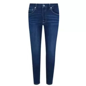 Image of GOOD AMERICAN Cropped Skinny Jeans - Blue