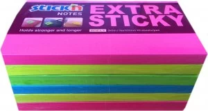 Image of Stickn Extra Sticky 76x7127mm Neon Assorted PK6