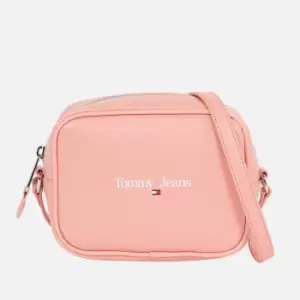 image of Tommy Jeans Essential Logo-Print Faux Leather Bag