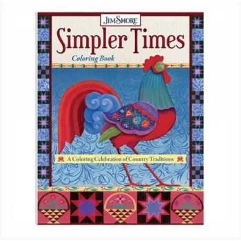 image of Simpler Times Coloring Book by Jim Shore