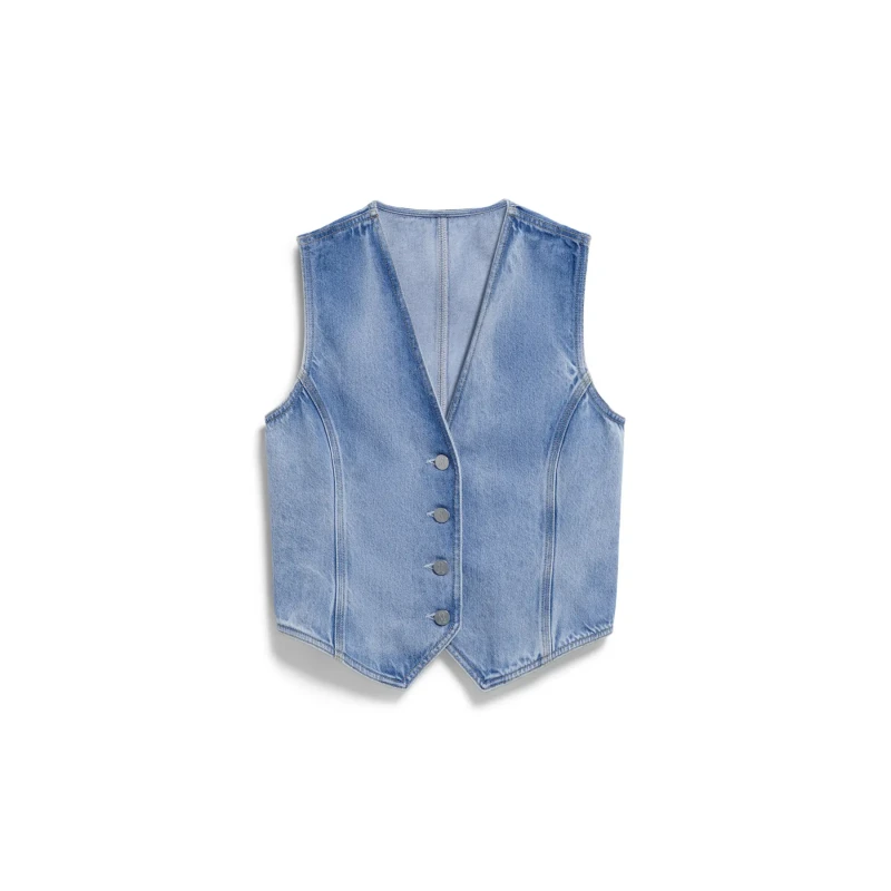 Image of ARMEDANGELS Womens denim vest ARMEDANGELS Sineriaa Bleu Female XL