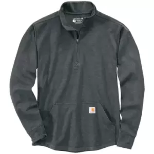 Image of Carhartt Mens Half Zip Thermal Long Sleeve T Shirt L - Chest 42-44' (107-112cm)