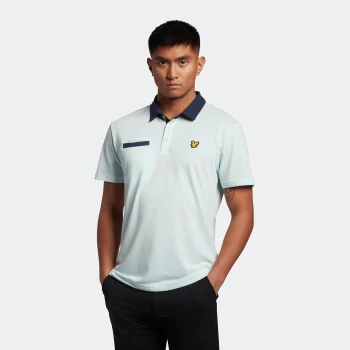 image of Mens Aviemore Polo - Acid Blue - L