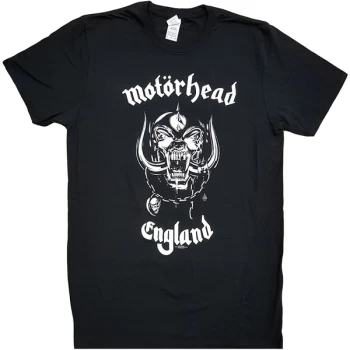 Image of Motorhead - England Unisex Large T-Shirt - Black