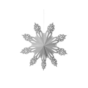 image of Broste Copenhagen Snowflake Ornament Silver / Medium