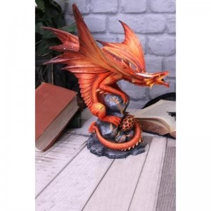 image of Adult Fire Dragon Figurine