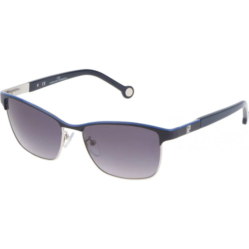 Image of Carolina Herrera Carolina Herrera SHE0695608PN Sunglasses in Blue Blue One Size Unisex 883663801425