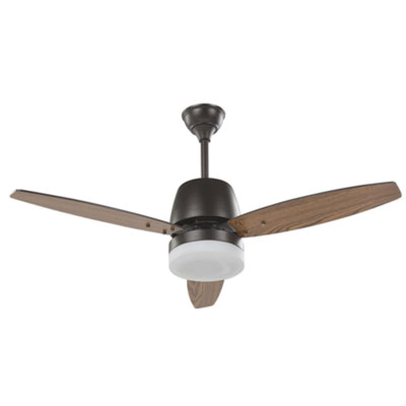 Image of Beliani Ceiling Fan With Light Mlava With Remote LED Brown