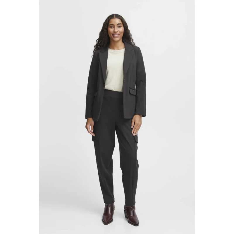 Image of b.Young Womens long blazer b.young Rizetta 2 Noir Female 34