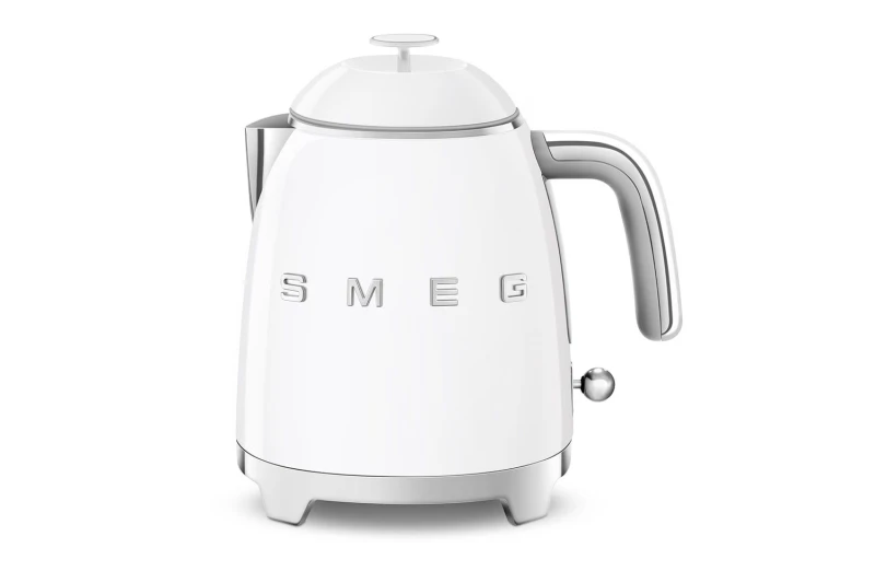 Image of Smeg Smeg Mini-Kettle & 2-Slice Toaster, 50's Style Retro, Stainless Steel White White One Size Unisex 5056462380278