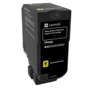 Image of Lexmark 74C2SY0 Yellow Laser Toner Ink Cartridge
