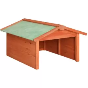 Image of Robotic Lawn Mower Garage 72x87x50cm Solid Firwood Vidaxl Brown