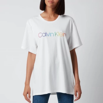 Image of Calvin Klein Mens Crewneck T-Shirt - White - L