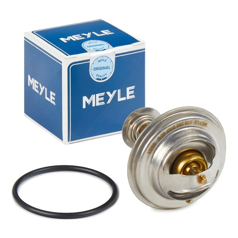 Image of MEYLE 028 280 0007 Engine thermostat Original Quality, Opening Temperature: 80°C, with gasket/seal Thermostat,coolant (316)