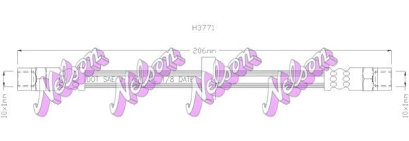 Image of Brake hose KAWE H3771