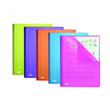 Image of Elba Bright Display Book PP 20 Pkt A4 Astd Ref 400101909 Pack 10