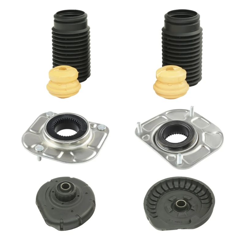 Image of RIDEX 1180S0496 Top strut mount Lower Front Axle, with protective cap/bellow Suspension Strut Support Bearing (1180)
