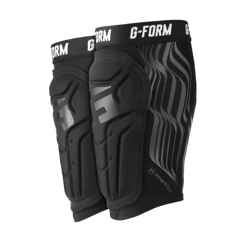 Image of G Form SmartFlex Moisture Wicking CE Certified Shin Pads Black unisex Large