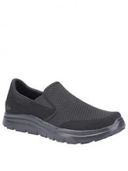 image of Skechers Workwear Flex Advantage Trainers - Black