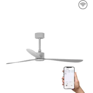 Image of Faro Amelia Large Grey Ceiling Fan Smart, 6 Speed