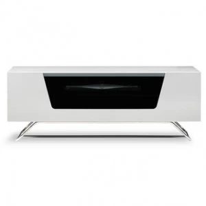 image of Alphason CRO21000CBWH Chromium 2 TV Cabinet 1000mm Wide in White High