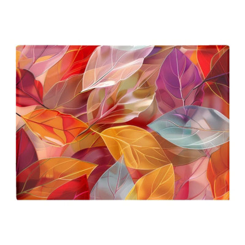 Image of Warren Reed Designer Kaleidoscope Of Autumn Leaves Chopping Board