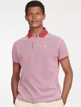 image of Barbour Sports Polo Shirt - Berry Size XL, Men