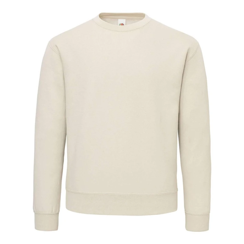 Image of Fruit Of The Loom Fruit of the Loom Men Supercotton Sweatshirt in Light Brown Size: Small Light Brown S Male 5063693971960