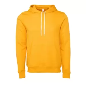 image of Bella + Canvas Unisex Pullover Polycotton Fleece Hooded Sweatshirt / Hoodie (S) (Gold)