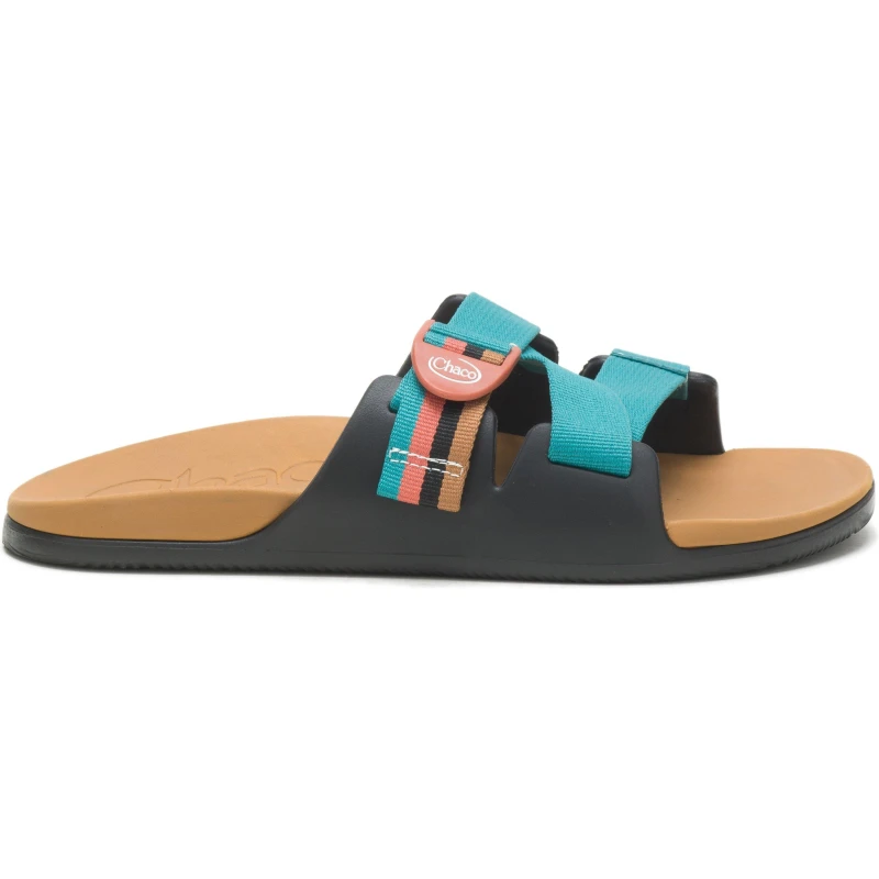 Image of Chaco Chillos Slide Sandal Womens Retro Black female 4 (37)