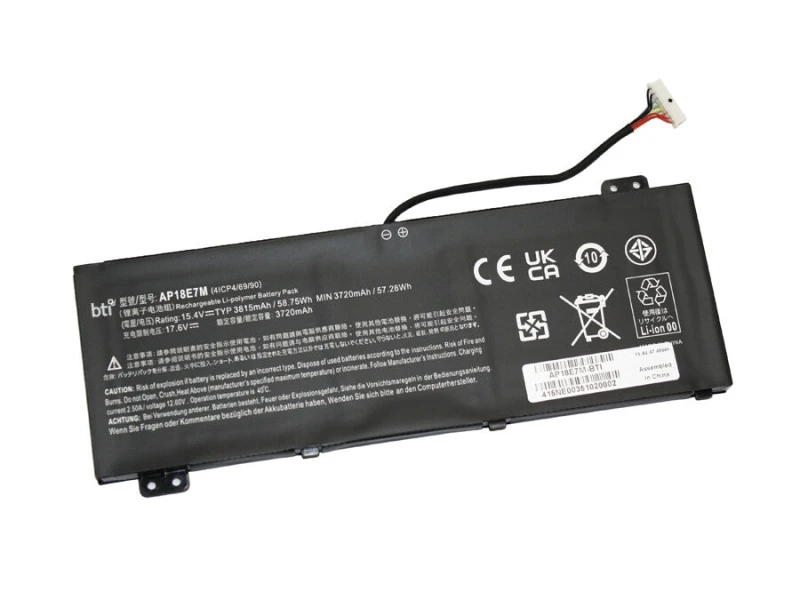 Image of BTI KT.00407.009 compatible 57.28Wh 4-cell battery for Acer Aspire 7 A