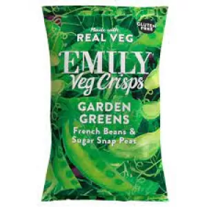 image of Emily Snacks Garden Greens Veg Crisps 23g (12 minimum)