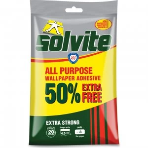 image of Solvite All Purpose Wallpaper Adhesive Paste 80g