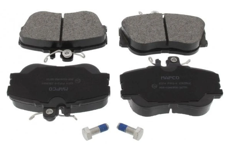 Image of MAPCO 6374 Brake pad set Front Axle, prepared for wear warning indicator, with anti-squeak plate Brake Pad Set,disc brake (402)