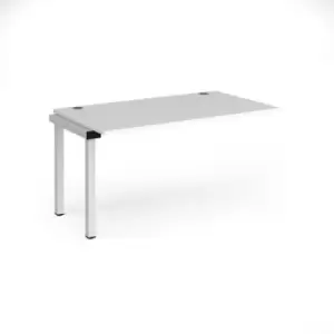 Image of Bench Desk Add On Rectangular Desk 1400mm White Tops With White Frames 800mm Depth Connex