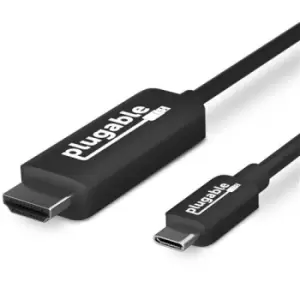 Image of Plugable Technologies USB C to HDMI Adapter Cable - Connect USB-C or Thunderbolt 3 Laptops