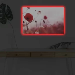 Image of 4570DHDACT-140 Multicolor Decorative LED Lighted Canvas Painting