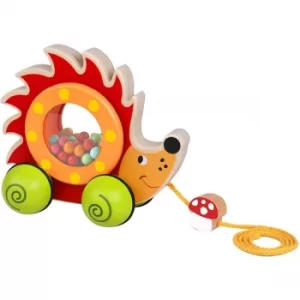 Image of Hedgehog Wooden Pull Along Toy
