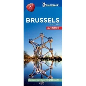 image of Brussels - Michelin City Map 9207 Laminated City Plan Sheet map 2016