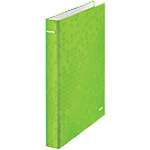 image of Leitz Ring Binder 2 ring 25mm Cardboard A4+ Lime Green