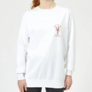 Image of Friends You Are My Lobster Womens Sweatshirt - White - 3XL