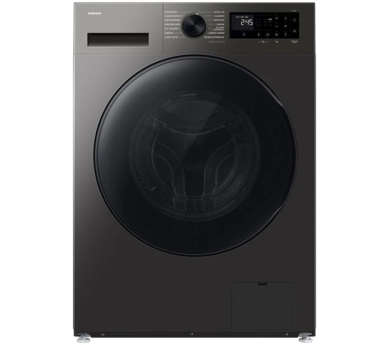 Image of Samsung Series 5 AI Energy Ecobubble WD90HG5U34BXEU WiFi-enabled 9KG Washer Dryer - Stainless Steel 8806097971061