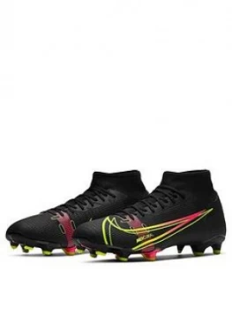 Nike Mercurial Superfly 7 Academy Firm Ground Football Boots - Black, Size 8, Men