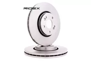 Image of RIDEX Brake disc RENAULT 82B0304 7701206614,8200007122,8671016878 Brake rotor,Brake discs,Brake rotors