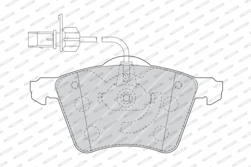 Image of FERODO Brake pad set FERODO FVR1484
