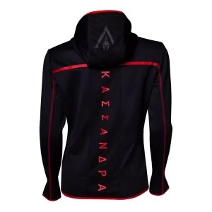 image of Assassins Creed - Technical Dark Womens Medium Hoodie - Black/Red