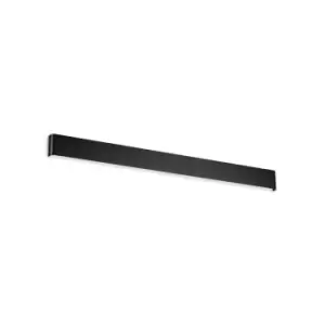 Image of DELTA 110cm Integrated LED Wall Lamp Black, 3000K