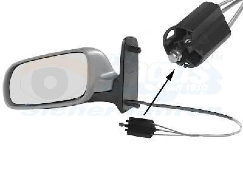 Image of VAN WEZEL Wing mirror VAN WEZEL 5878813